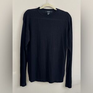 Mano Italy black crew neck silk blend sweater size medium